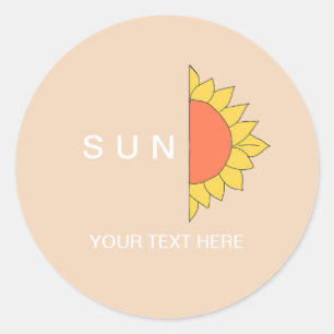 Adesivo de Sol Laranja