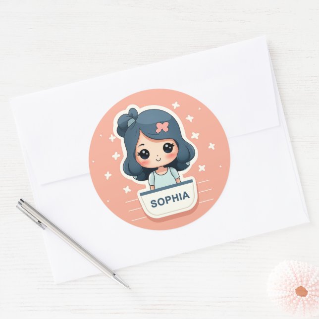 Adesivo de Sophia fofo (Envelope)