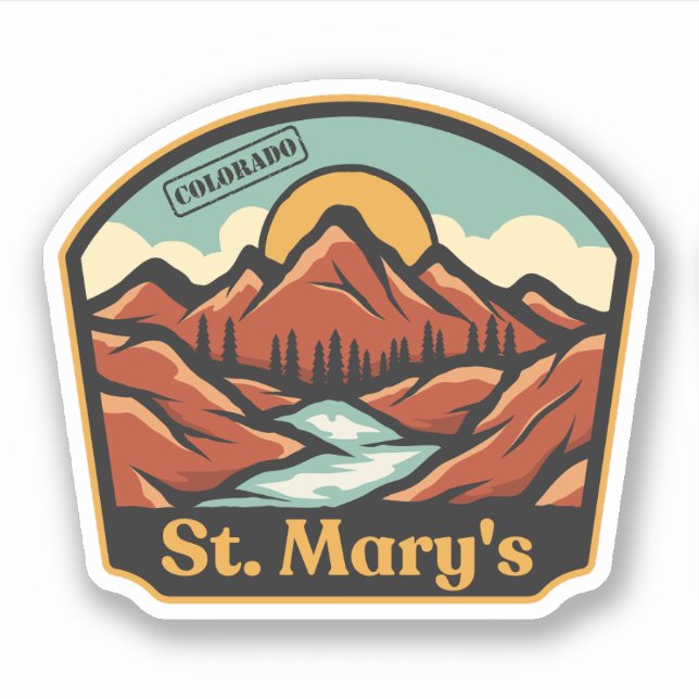 Adesivo de St. Mary's, Colorado (Frente)