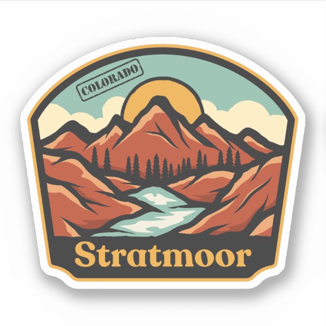 Adesivo de Stratmoor, Colorado (Frente)