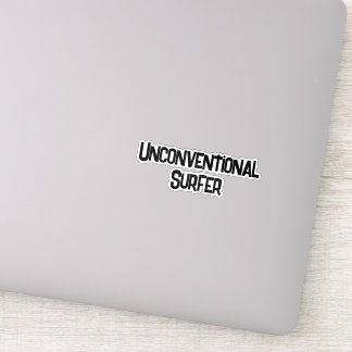 Adesivo de Surfista Não Convencional