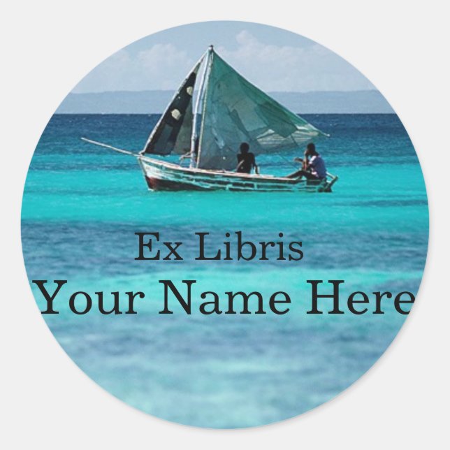 Adesivo de talhante do pescador (Frente)