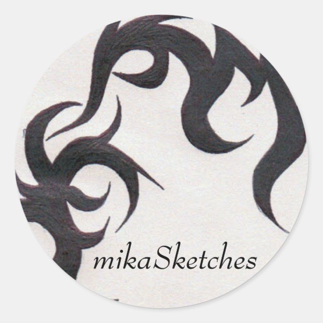 Adesivo de tatuagem tribal (Frente)