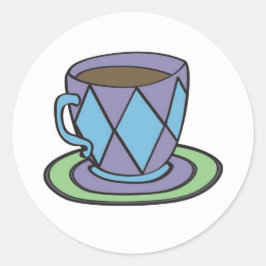 Adesivo de Teacup Roxo