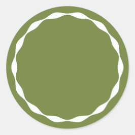 Adesivo de Tempero Personalizado de Círculo Verde 