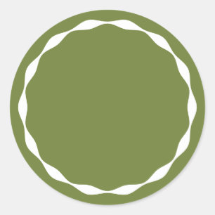 Adesivo de Tempero Personalizado de Círculo Verde