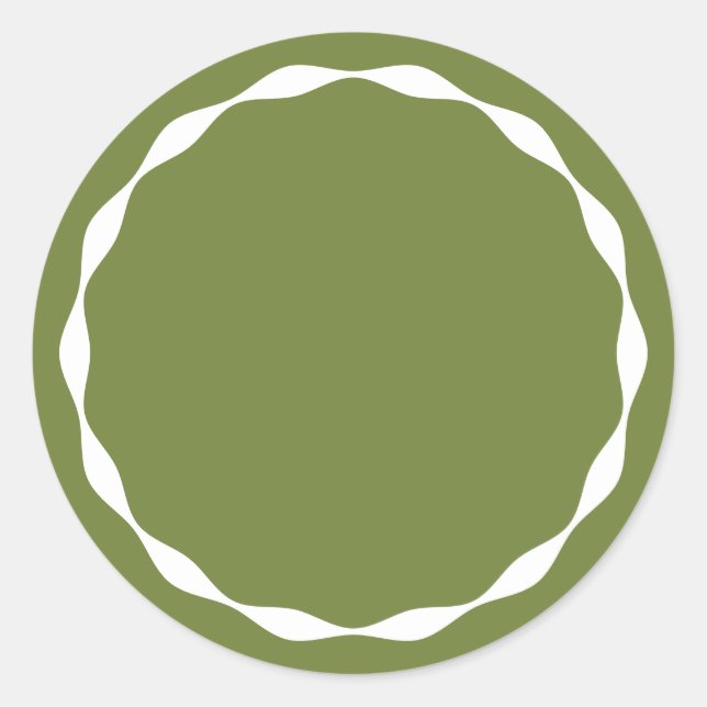 Adesivo de Tempero Personalizado de Círculo Verde  (Frente)