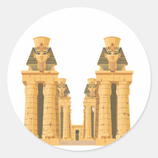 Adesivo de Templo Egípcio Antigo