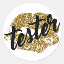 Adesivo de testador do produto - Tester - Rótulo