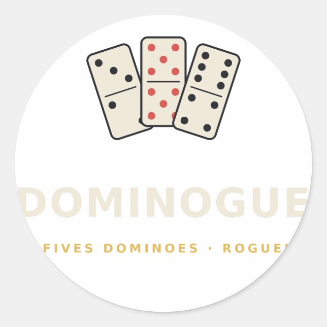 Adesivo de Título DominoGue (Frente)