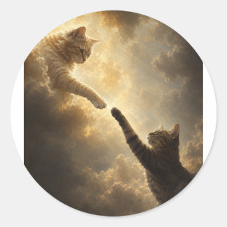 Adesivo de Toque Próximo Sagrado Entre Gatos