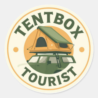 Adesivo de Turista de Caixa de Tenda