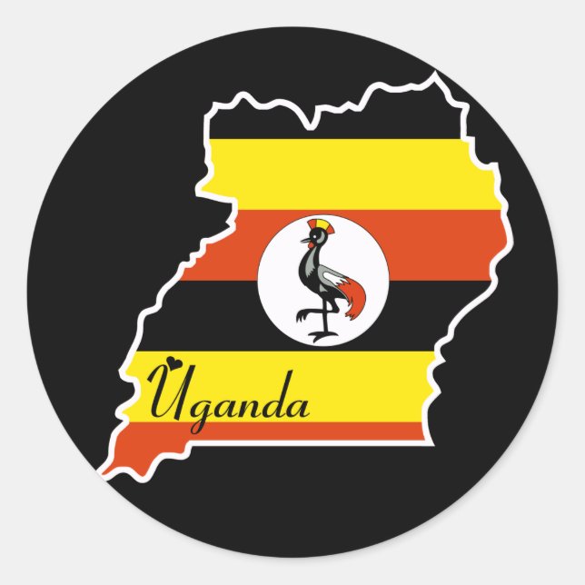 Adesivo de Uganda (Frente)