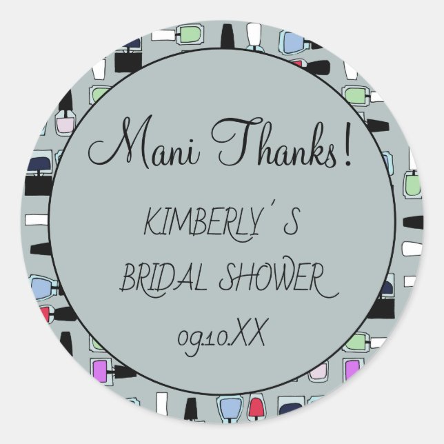 Adesivo de unha com esmalte (Frente)