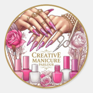 Adesivo de unha de arte de unha criativa 💅✨
