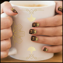 Deco de Arte Moderno Dourado Egípcio Inspirado no 