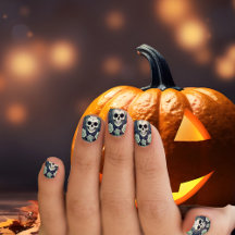 Halloween Skulls & Rosas Spooky Green