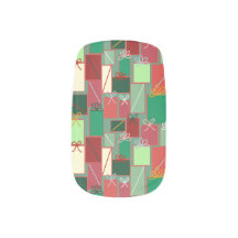 Presentes de Natal com fitas e Arcos