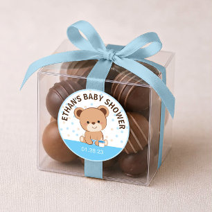Adesivo de Urso Bebê Fofo (Azul)