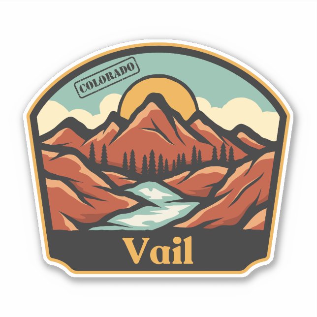 Adesivo de Vail, Colorado (Frente)