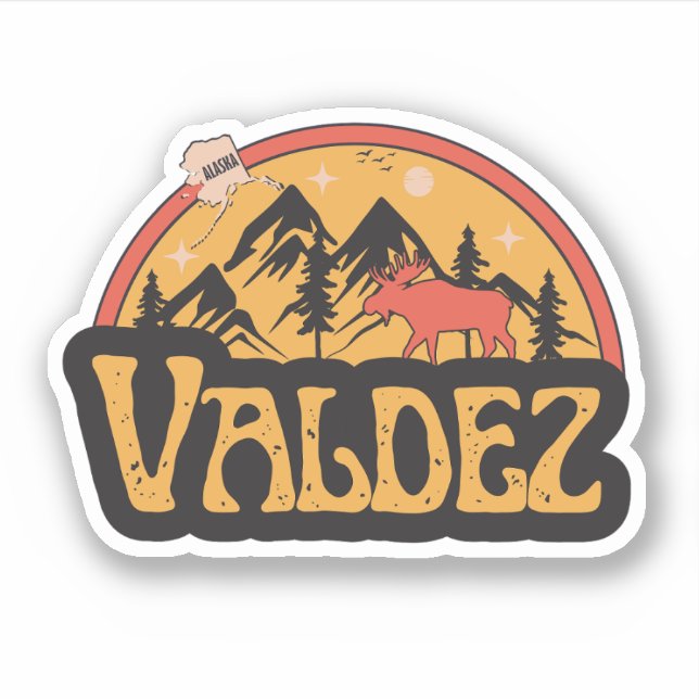 Adesivo de Valdez, Alasca (Frente)