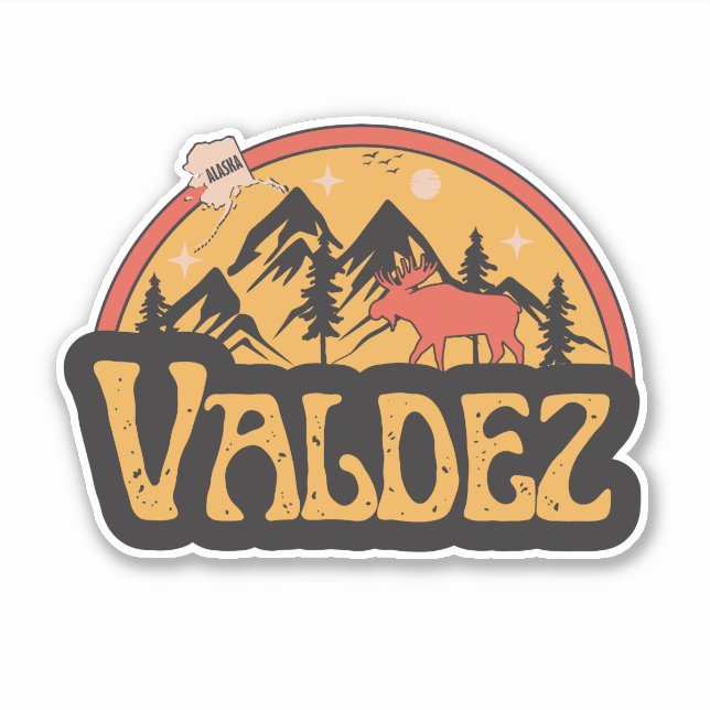 Adesivo de Valdez, Alasca (Frente)