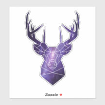 adesivo de veado Galáxico