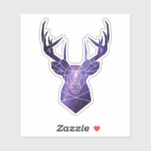 adesivo de veado Galáxico