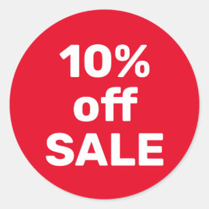 ADESIVO DE VENDA PERSONALIZADO 10% DE DESCONTO VER