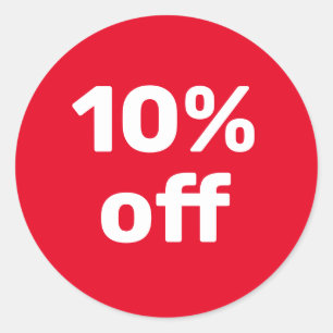 ADESIVO DE VENDA PERSONALIZADO 10% DE DESCONTO VER