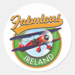 Adesivo de viagem da Irlanda fabuloso. Porta-chave