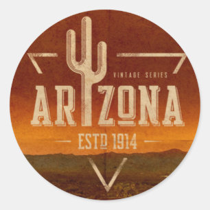 Adesivo de viagem de cacto de Arizona de de