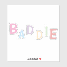 Adesivo de vinil Baddie.