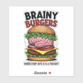 Adesivo de Vinil Brainy Burgers