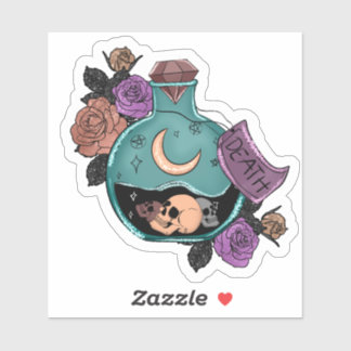 Adesivo de Vinil Bruxa Poção da Morte