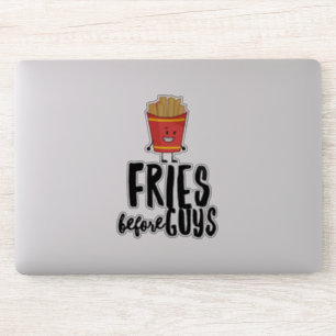 Adesivo de Vinil Citável Batatas Fritas Francesas 