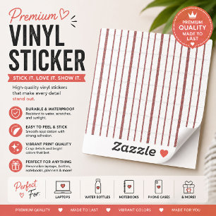 Adesivo de vinil com formato personalizado