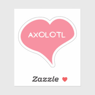 Adesivo de Vinil Coração de Amor AXOLOTL