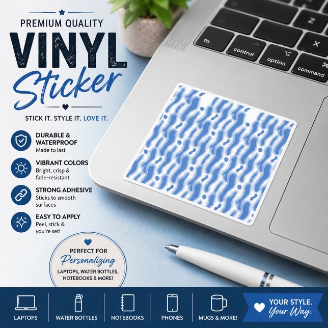 Adesivo de vinil cortado sob medida (Criador carregado)
