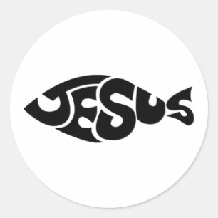 Adesivo de Vinil Cristão Peixe de Jesus