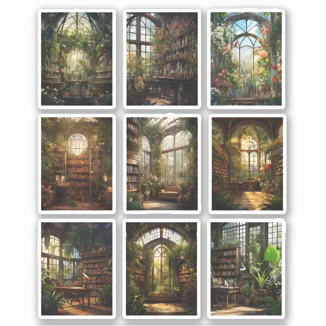 Adesivo de vinil da Academia Botânica (Frente)