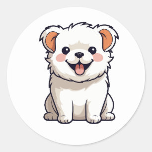 Adesivo de Vinil de Cachorrinho Kawaii Fofo - Dese