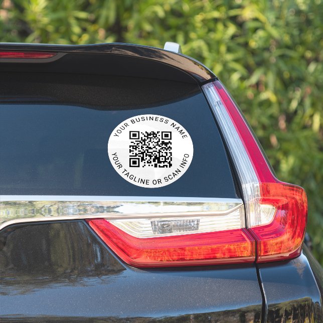 Adesivo de Vinil de Código QR Personalizado para C (Lado do carro)