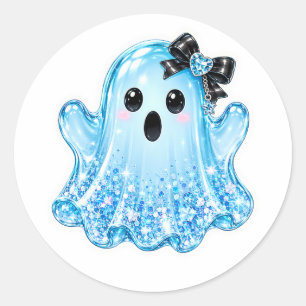 Adesivo de Vinil de Fantasma Brilhante com Laço Pr