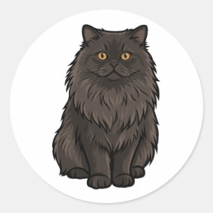 Adesivo de Vinil de Gato Persa Fofo