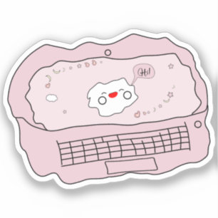 Adesivo de Vinil de Laptop Kawaii