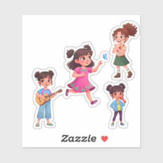 Adesivo de Vinil de Personagem de Desenho Animado