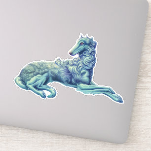 Adesivo de Vinil Die Cut Borzoi Fantasia