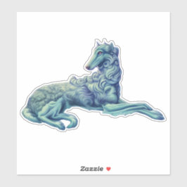 Adesivo de Vinil Die Cut Borzoi Fantasia