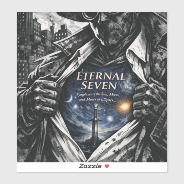 Adesivo de Vinil Espada Cósmica Fantasia (Folha)